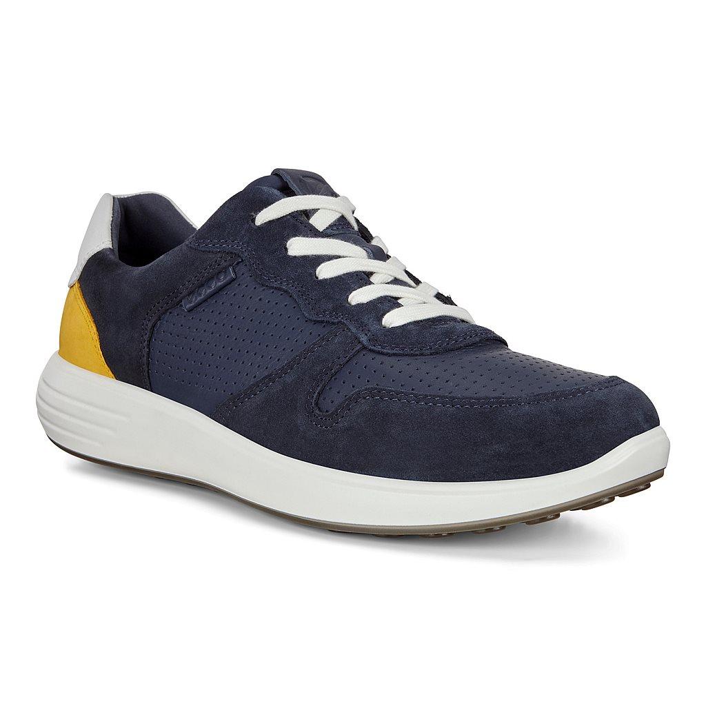 Ecco Soft 7 Runner Mens Sneakers Blue - India CMB-258473